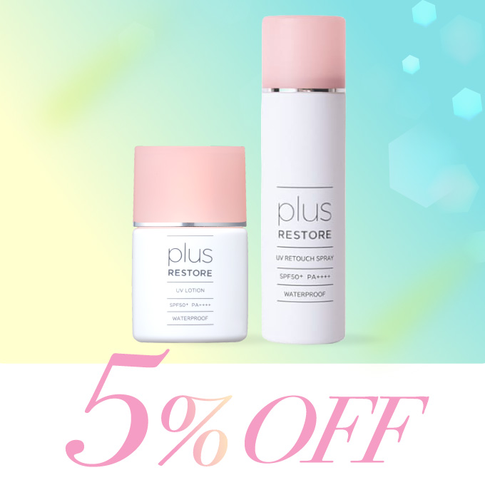 plus RESTORE(プラスリストア)【セットで5%オフ】UVローション&UVリタッチスプレー